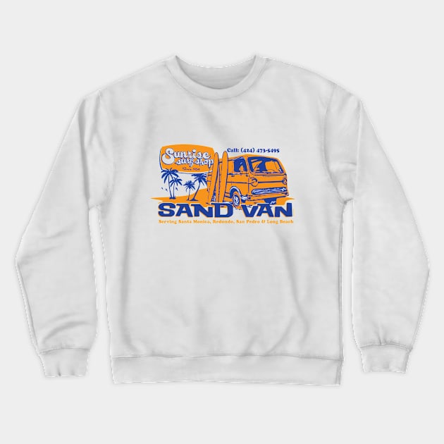 Sunrise Surf Sand Van Crewneck Sweatshirt by PistolPete315